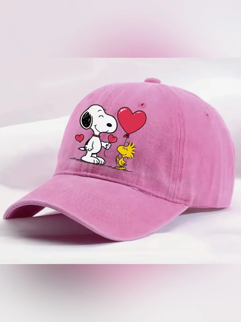 Coming soon. Do not buy. Pink Snoopy & Woodstock Baseball Cap
